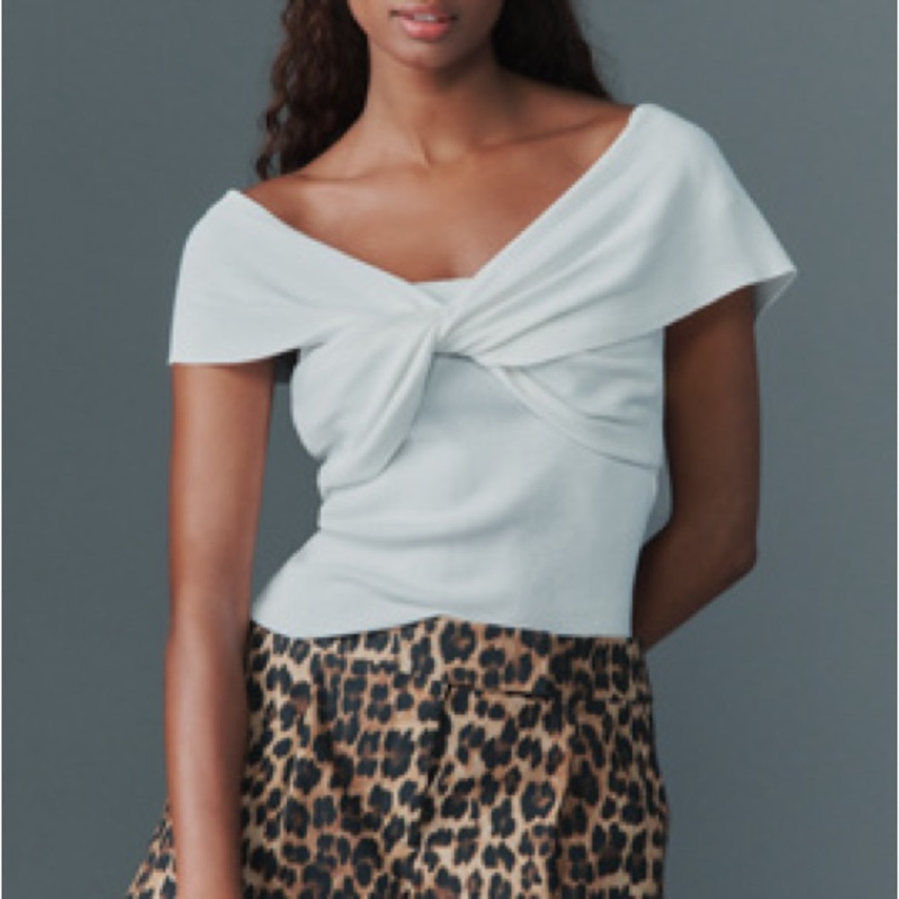 By Anthropologie Knit Off the Shoulder Tank Top